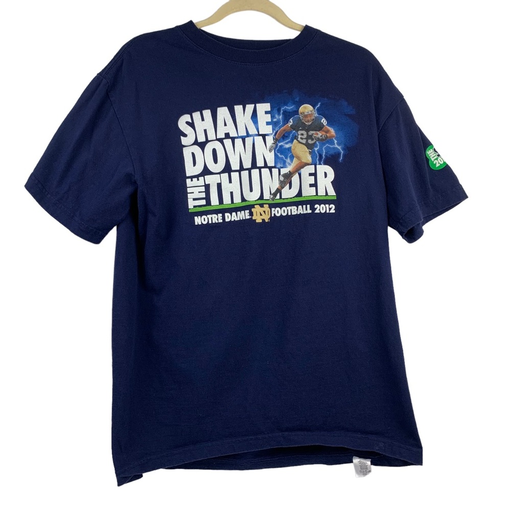 Notre Dame Fighting Irish 125th Anniversary 2012 Football Men's T-Shirt Size XL